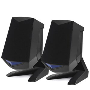 1 Pair Wired Computer Speakers USB AUX Bass Reinforcement PC Speaker