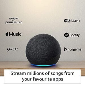Echo Dot (4th Gen, 2020 release)| Smart speaker with Alexa (Black) Brand: Amazon