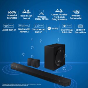 Samsung 656 W 11.1.4 ch (HW-Q990D/XL) Wireless Dolby Atmos Soundbar