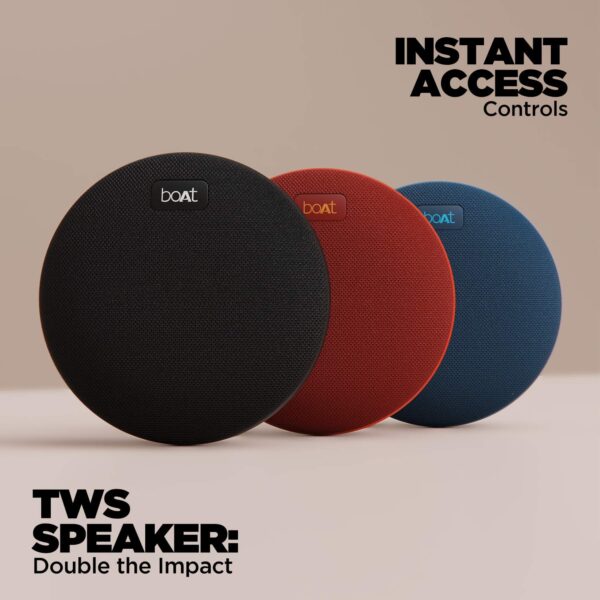 boAt Stone 180 5W Bluetooth Speaker with Upto 10 Hours Playback, 1.75" Driver, IPX7 & TWS Feature(Blue) - Image 2
