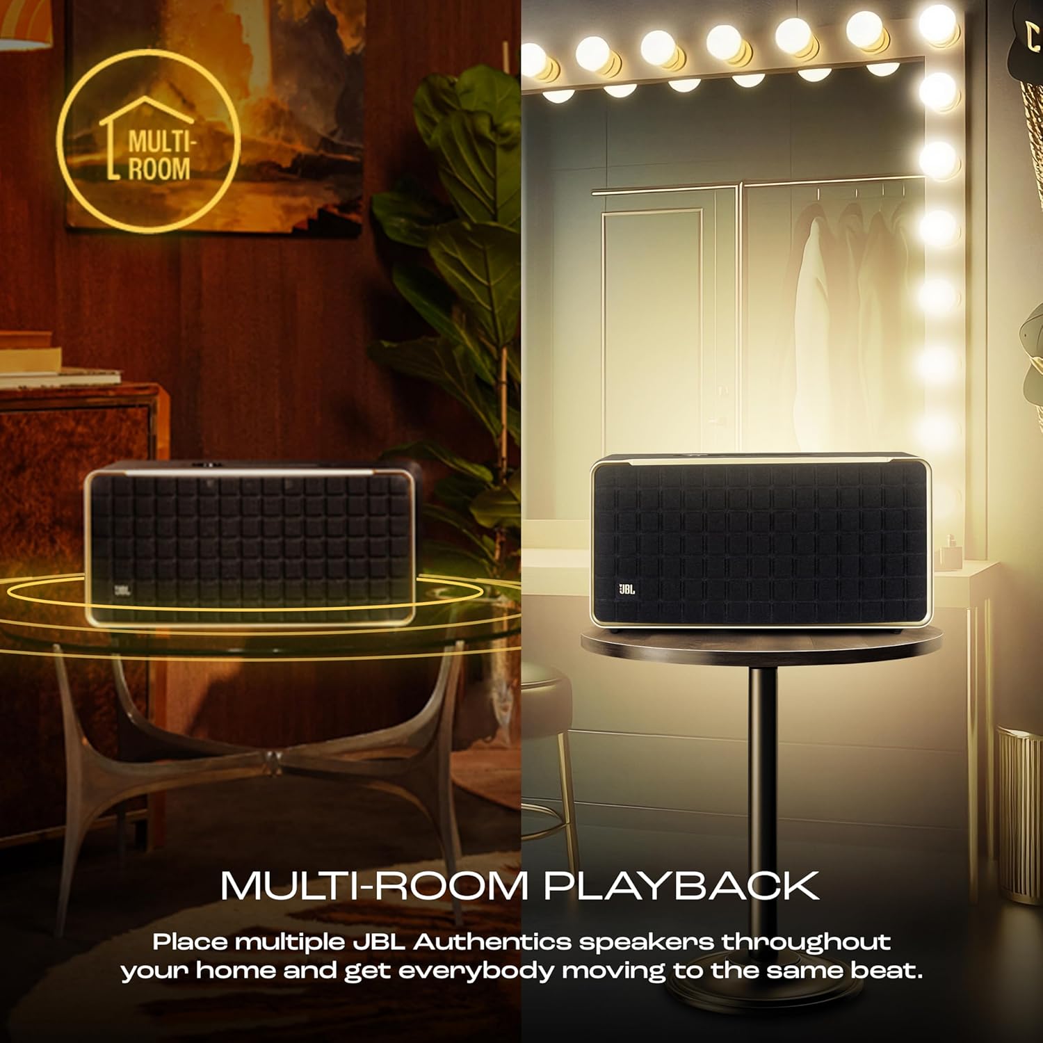 JBL Authentics 500, Dolby Atmos Smart Home Speaker Built-in WiFi and Music Streaming, - Image 4