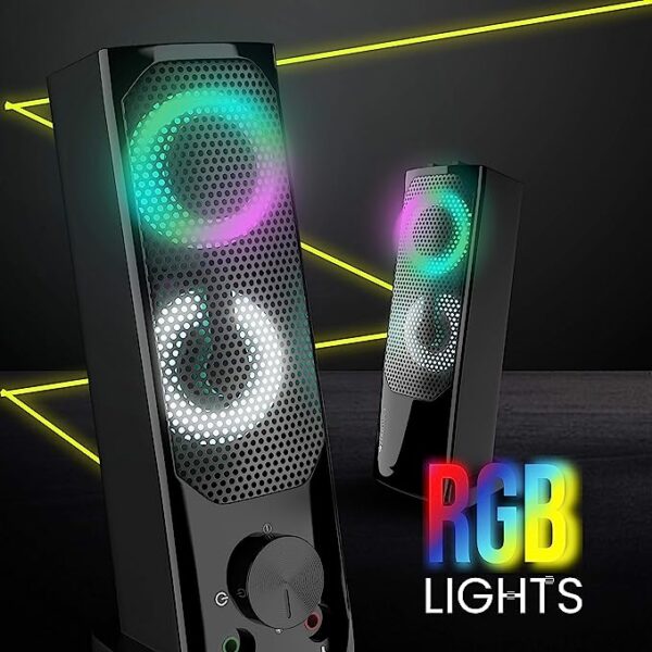 ZEBRONICS Zeb Wonderbar 10 USB Powered 2.0 Computer Speaker with RGB Lights - Image 3
