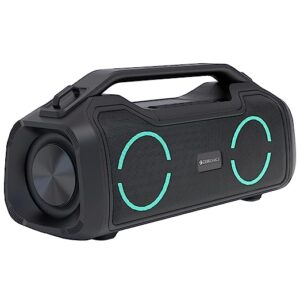 ZEBRONICS Zeb-Sound Feast 500 Bluetooth 5.0 Portable Speaker with 70W, 9H* Backup, TWS, IPX5 Waterproof, Call Function, RGB Lights, AUX, mSD, Voice Assistant, Type C and Grill Finish