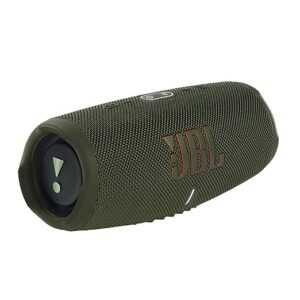 JBL Charge 5, Wireless Portable Bluetooth Speaker Pro Sound, 20 Hrs Playtime, Powerful Bass Radiators, Built-in 7500mAh Powerbank, PartyBoost, IP67 Water & Dustproof (Without Mic, Green)