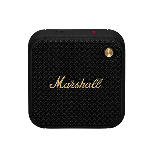 Marshall Willen Portable Bluetooth Speaker - Black & Brass