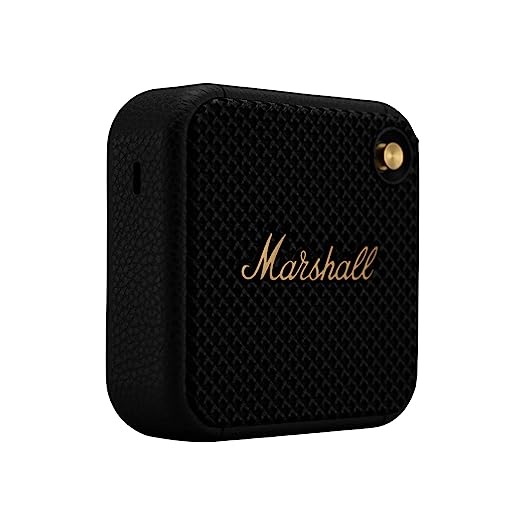 Marshall Willen Portable Bluetooth Speaker - Black & Brass - Image 2
