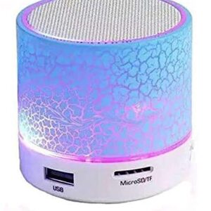 Tacson S10 Mini Portable Wireless Bluetooth Speaker with Smart LED Light, for MP3 Music Player,connectivity SD Card, All Smartphone, Multicolor