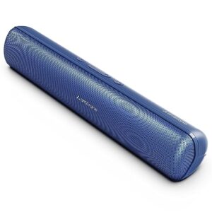 Ambrane 16W Portable Soundbar, 5 Hours Playtime, BoostedBass Wireless Speaker with mesh Design, Crystal-Clear Sound Quality,Waterproof, in-Built Mic with Voice Assistance (Evoke Beam 16, Blue)