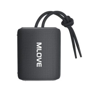 MLOVE R1 Portable Outdoor Bluetooth Speaker, IPX7 Waterproof Speaker with 14H Playtime, Supports TWS Stereo Sound Mode, Hiking