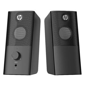 (Renewed) HP Multimedia DHS-2101 HD Speaker with 3.5mm Audio Jack for Desktop Office Home Stereo Small Speaker (8CA76AA)