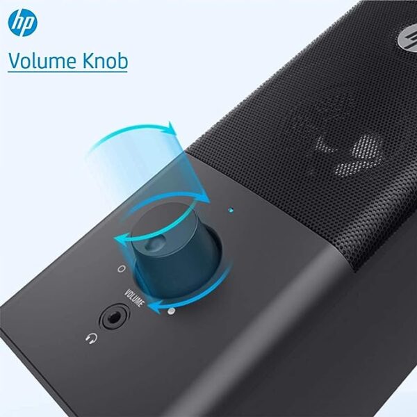 (Renewed) HP Multimedia DHS-2101 HD Speaker with 3.5mm Audio Jack for Desktop Office Home Stereo Small Speaker (8CA76AA) - Image 6
