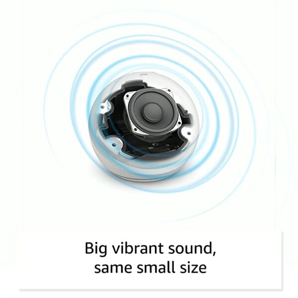 All-New Echo Dot (5th Gen, 2023 release) | Smart speaker with Bigger sound, Motion Detection, Temperature Sensor, Alexa and Bluetooth| White - Image 3