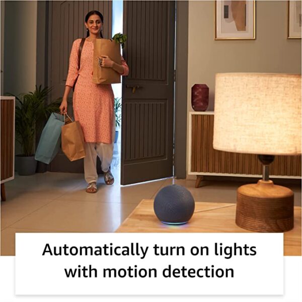 All-New Echo Dot (5th Gen, 2023 release) | Smart speaker with Bigger sound, Motion Detection, Temperature Sensor, Alexa and Bluetooth| White - Image 5