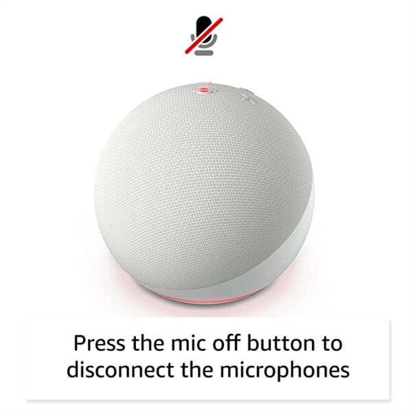 All-New Echo Dot (5th Gen, 2023 release) | Smart speaker with Bigger sound, Motion Detection, Temperature Sensor, Alexa and Bluetooth| White - Image 6