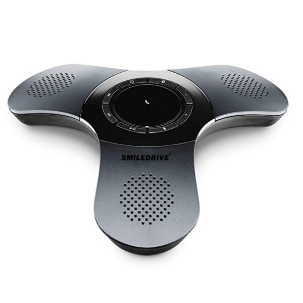 SMILEDRIVE Portable Bluetooth Mobile Conference Call Speaker with Omnidirectional Mic, Echo & Noise Cancellation - Image 2