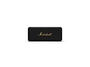 Marshall Emberton 20 Watt Wireless Bluetooth Portable Speaker (Black and Brass)