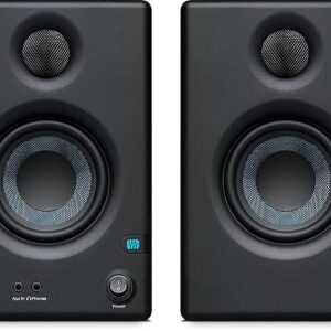 PreSonus Eris E3.5-3.5" Near Field 25 Watts RCA Auxiliary Studio Monitor Speaker (Pair) - Black