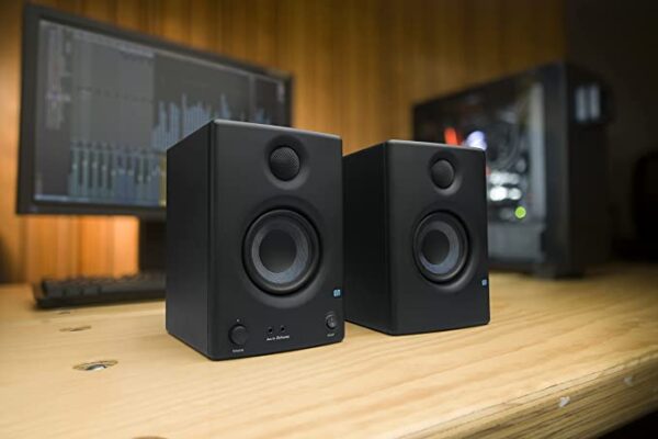 PreSonus Eris E3.5-3.5" Near Field 25 Watts RCA Auxiliary Studio Monitor Speaker (Pair) - Black - Image 6