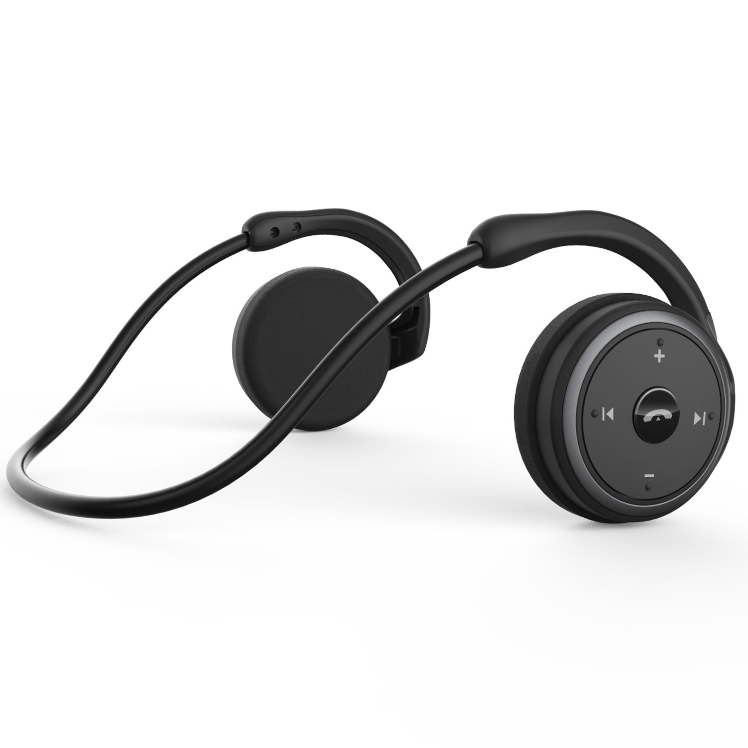 RTUSIA Small Bluetooth On Ear Headphones Wrap Around Head - Sports Wireless Headset with Built in Microphone and Crystal-Clear Sound, Foldable and Carried in The Purse, and 12-Hour Battery Life, Black - Image 5