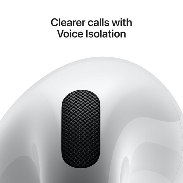 Apple AirPods 4 Wireless Earbuds, Bluetooth Headphones, Personalised Spatial Audio, Sweat and Water Resistant, USB-C Charging Case, H2 Chip, Up to 30 Hours of Battery Life, Effortless Setup for iPhone - Image 2