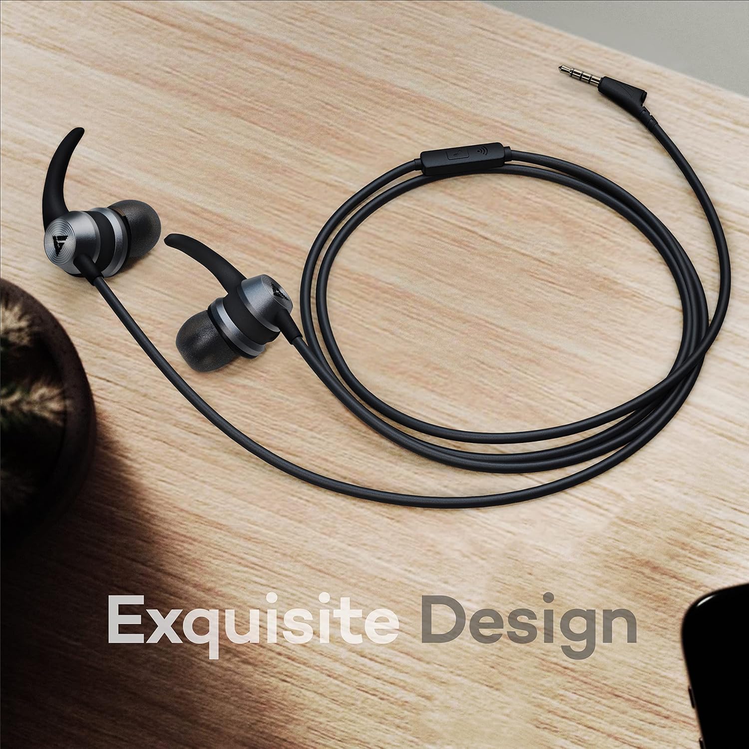 Boult Audio BassBuds X1 in-Ear Wired Earphones with 10mm Extra Bass Driver and HD Sound with mic(Black) - Image 3